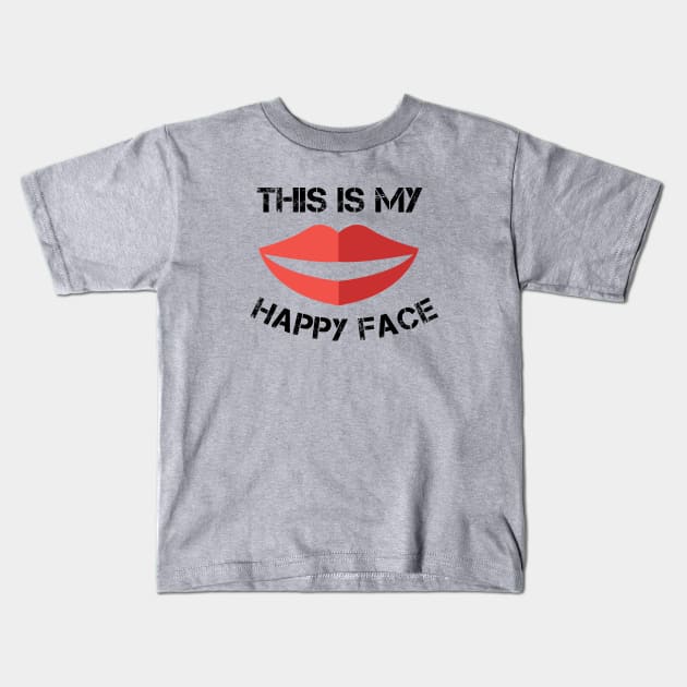My Happy Face Kids T-Shirt by Courtney's Creations